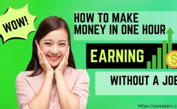 how to make money in one hour